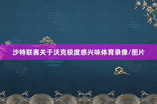 沙特联赛关于沃克极度感兴味体育录像/图片