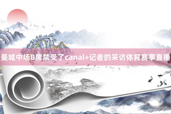 曼城中场B席禁受了canal+记者的采访体育赛事直播