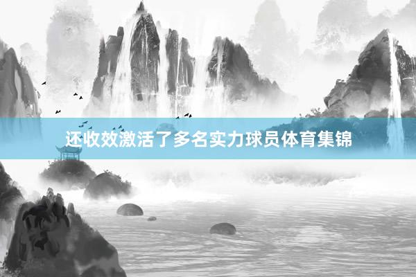 还收效激活了多名实力球员体育集锦