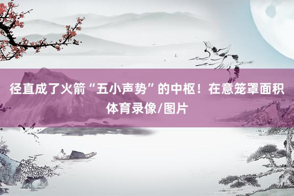 径直成了火箭“五小声势”的中枢！在意笼罩面积体育录像/图片