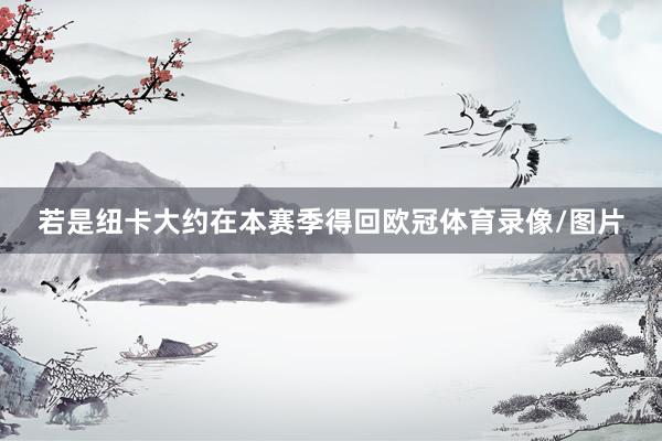 若是纽卡大约在本赛季得回欧冠体育录像/图片