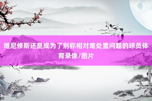 维尼修斯还是成为了别称相对难处置问题的球员体育录像/图片