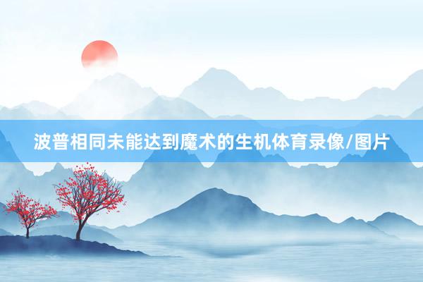 波普相同未能达到魔术的生机体育录像/图片