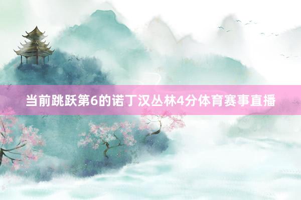 当前跳跃第6的诺丁汉丛林4分体育赛事直播