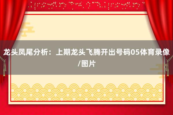 龙头凤尾分析：上期龙头飞腾开出号码05体育录像/图片
