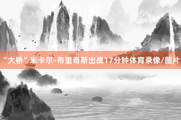 “大桥”米卡尔-布里奇斯出战17分钟体育录像/图片