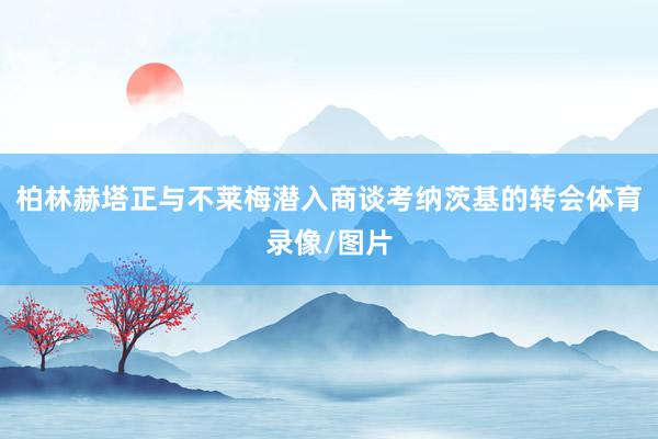 柏林赫塔正与不莱梅潜入商谈考纳茨基的转会体育录像/图片