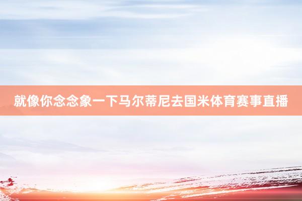 就像你念念象一下马尔蒂尼去国米体育赛事直播