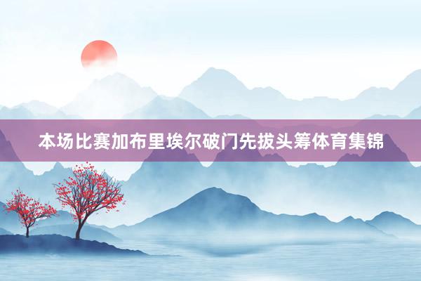 本场比赛加布里埃尔破门先拔头筹体育集锦