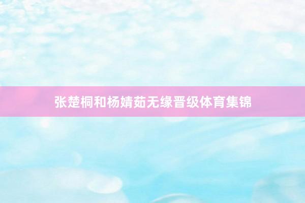 张楚桐和杨婧茹无缘晋级体育集锦