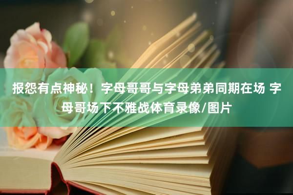 报怨有点神秘!字母哥哥与字母弟弟同期在场 字母哥场下不雅战体育录像/图片