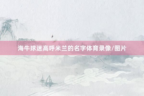 海牛球迷高呼米兰的名字体育录像/图片