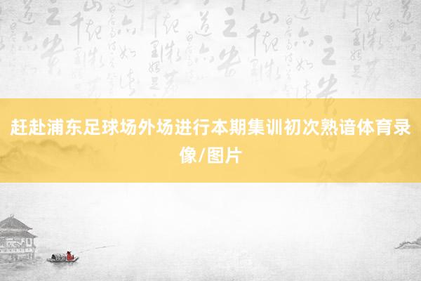 赶赴浦东足球场外场进行本期集训初次熟谙体育录像/图片