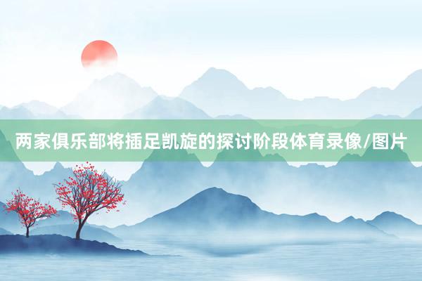两家俱乐部将插足凯旋的探讨阶段体育录像/图片